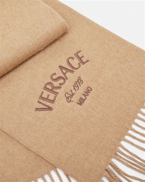 Versace Milano Stamp Scarf Brown 